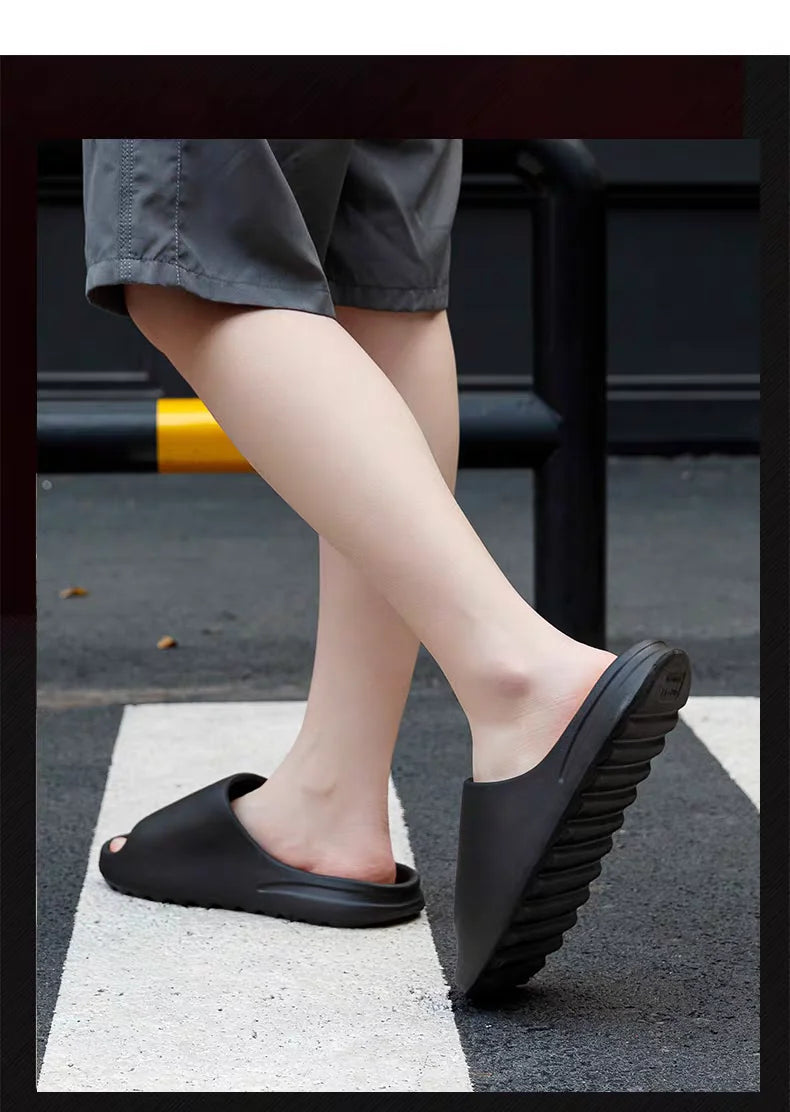 Unisex House Shoes Non-Slip thick Soft Platform Slide Sandals for Women Men Indoor Outdoor Shower Bathroom Slipper for Adult