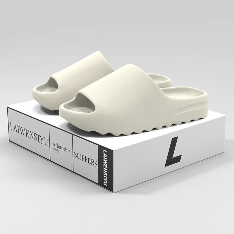 Unisex House Shoes Non-Slip thick Soft Platform Slide Sandals for Women Men Indoor Outdoor Shower Bathroom Slipper for Adult